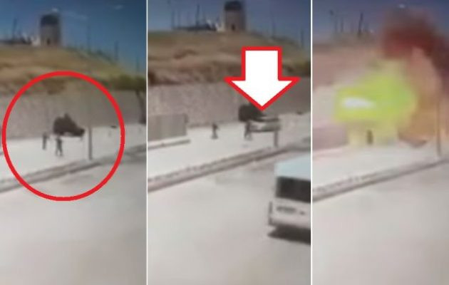 Αυτοκίνητο βόμβα ανατινάζεται πάνω σε Τούρκους χωροφύλακες (βίντεο)